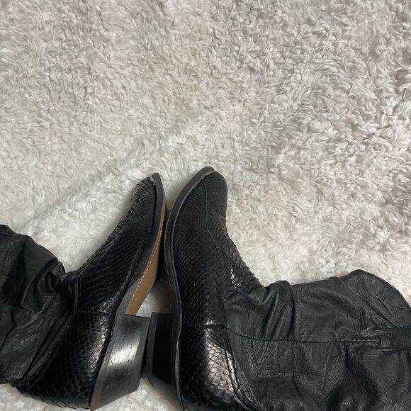 Code West men’s cowboy Boots leather Black &
snake skin print Size9.5 - Picture 8 of 13